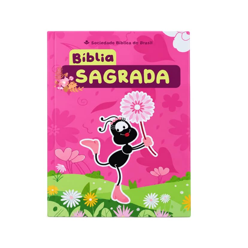 Bíblia Ntlh Flau SBB Capa flexível rosa