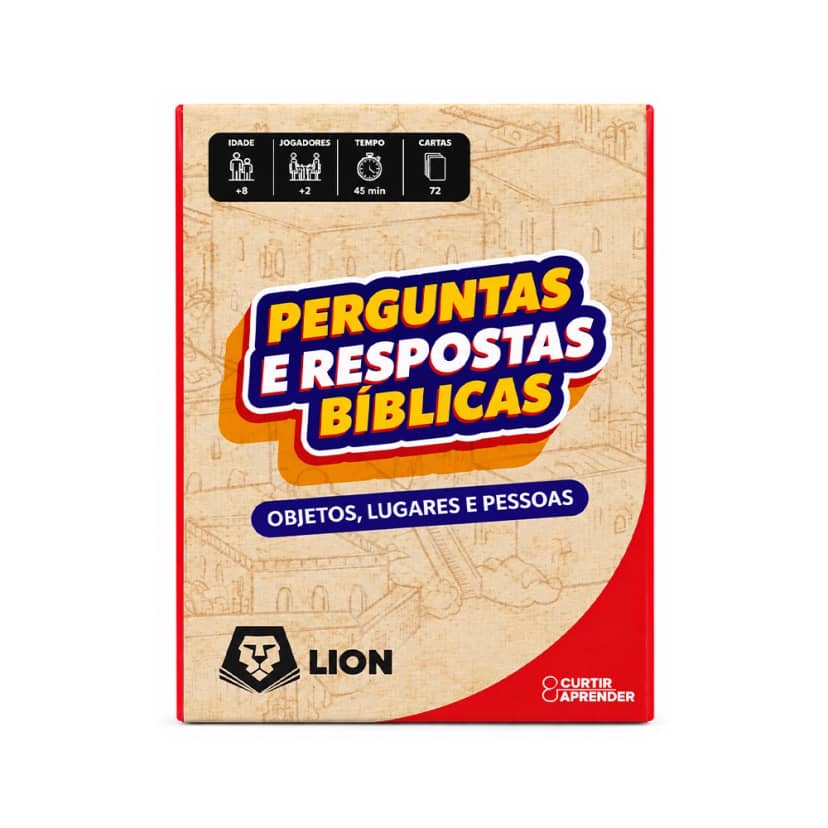 Jogo Cartas +Livreto Lion Perg E Resp Biblicas