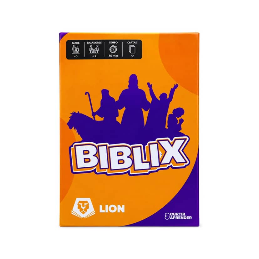 Jogo Cartas Biblix Lion Curtir e Aprender