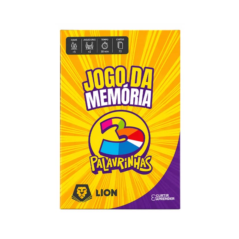 Jogo da Memória 3 Palavrinhas Infantil | Lion Editora