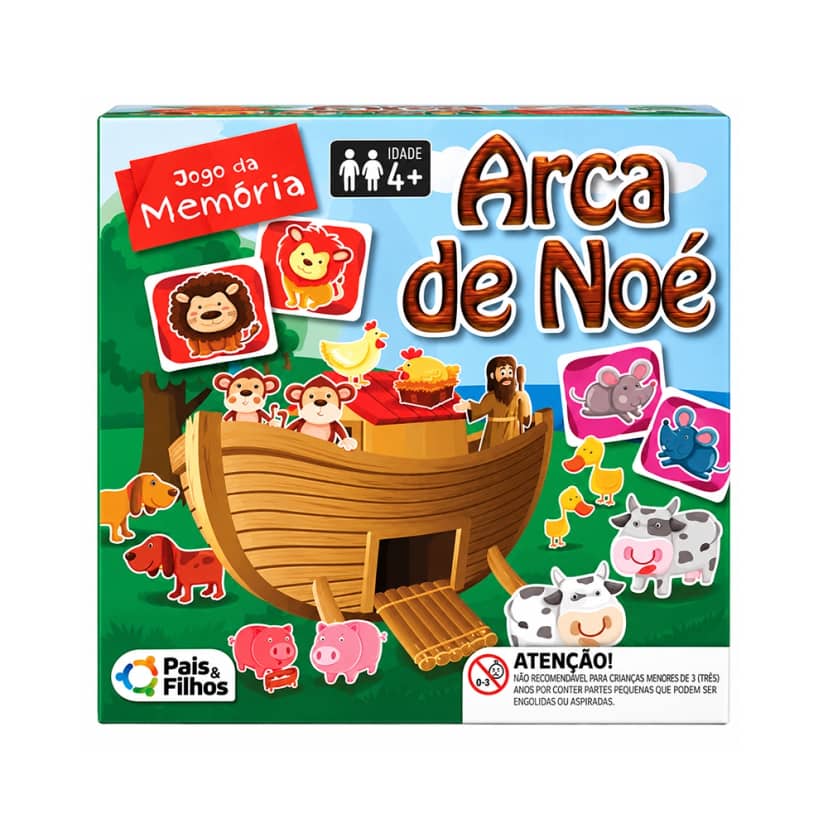 Jogo da Memória Arca de Noé 40 Peças | Pais & Filhos