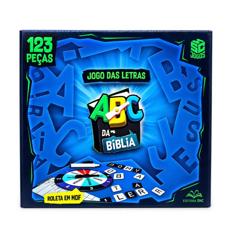 Jogo ABC da Bíblia SHC com Roleta para 2 a 10 Jogadores
