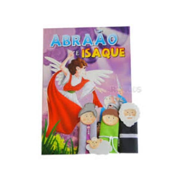 Livro Bíblico Little Pearl Books com dedoches Abraão