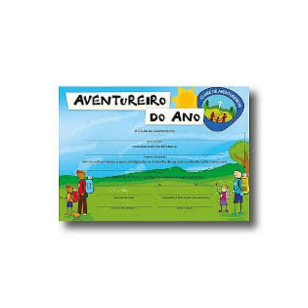 Aventureiro do Ano Clube Certificado